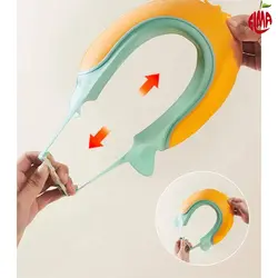 کلاه حمام نوزاد و کودک سیلیکونی طرح شیر دریایی