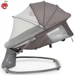 گهواره و تاب برقی طوسی صورتی ماستلا Mastela