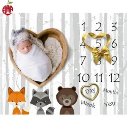 پارچه ماهگرد نوزاد طرح حیوانات