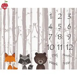 پارچه ماهگرد نوزاد طرح حیوانات