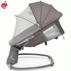 گهواره و تاب برقی طوسی سبز ماستلا Mastela