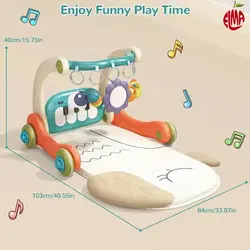 تشک بازی پیانویی و واکر موزیکال 4 کاره