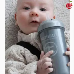 لیوان آبمیوه خوری نی دار 360 میل تویست شیک Twistshake