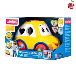 ماشین و پازل زرد موزیکال 00659 وین فان Winfun
