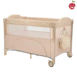 تخت و پارک بژ مدل Milky Way کیکابو Kikkaboo
