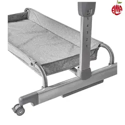تخت کنار مادر 2 کاره طوسی چلینو Chelino