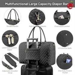 ساک لوازم تمام ابردوزی مشکی لاو ووک Lovevook