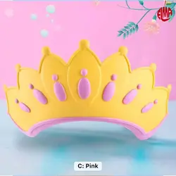 کلاه حمام نوزاد و کودک سیلیکونی طرح تاج