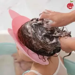 کلاه حمام نوزاد و کودک سیلیکونی طرح گربه