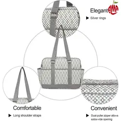 ساک لوازم نوزاد زنبوری نوار طوسی جاوا بی بی Javababy