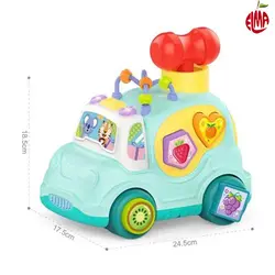 اسباب بازی موزیکال ماشین سبز He-0547 هانگر Huanger