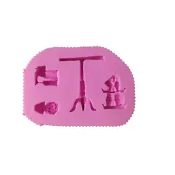 قالب سیلیکونی میز سه پایه و گل