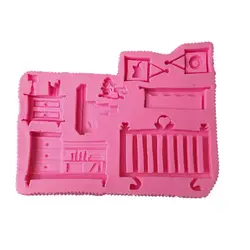 قالب سیلیکونی ست گهواره و میز