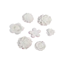 قالب سیلیکونی ست گل برجسته دو