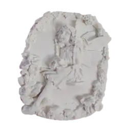 قالب سیلیکونی بیضی با طرح دختر