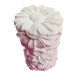 قالب سیلیکونی شمع استوانه گلدار