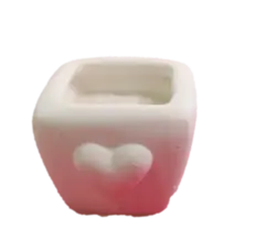 قالب سیلیکونی گلدان کوچک قلب دار