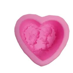 قالب سیلیکونی قلب دختر و پسر