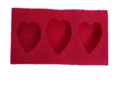 قالب سیلیکونی قلب سه تایی