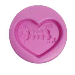 قالب سیلیکونی قلب گنجشک دار متوسط