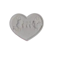 قالب سیلیکونی قلب گنجشک دار متوسط