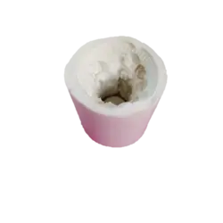 قالب سیلیکونی جاشمعی استوانه گلدار