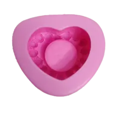 قالب سیلیکونی ظرف قلب با طرح دایره