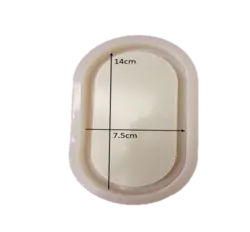 قالب سیلیکونی کفی اکسسوری بیضی پهن کوچک