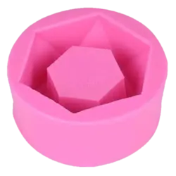 قالب سیلیکونی گلدان کوچک چند ضلعی کوتاه