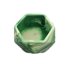 قالب سیلیکونی گلدان کوچک چند ضلعی کوتاه