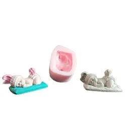 قالب سیلیکونی سه بعدی نوزاد کلاه خرگوشی