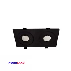 قاب چراغ سقفی توکار فروشگاهی مربع شعاع SH-6302 - نوری‌لند دنیایی برای تو
