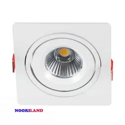 قاب چراغ سقفی توکار فروشگاهی مربع شعاع SH-6301 - نوری‌لند دنیایی برای تو