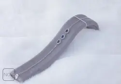 دستبند نقره نگین آبی کد 351226