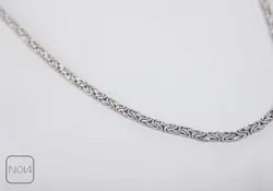 زنجیر نقره سیاه قلم مردانه