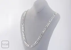 زنجیر نقره کارتیه فیگارو مردانه