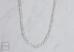زنجیر نقره کارتیه فیگارو مردانه