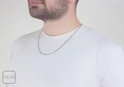 زنجیر نقره کارتیه مردانه کد 025128