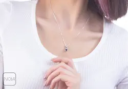 گردنبند نقره دوست دارم به صد زبان کد 251278