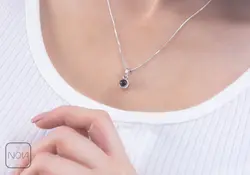 گردنبند نقره دوست دارم به صد زبان کد 251278
