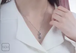 گردنبند نقره دوست دارم به صد زبان کد 251291