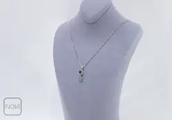 گردنبند نقره دوست دارم به صد زبان کد 251291