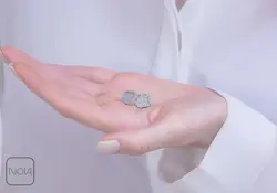 گوشواره نقره ونکلیف کد 151229