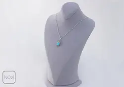 گردنبند نقره سنگ فیروزه کد 251288