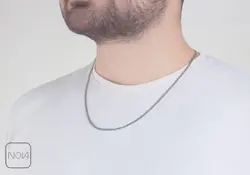 زنجیر نقره کارتیه مردانه کد 025129