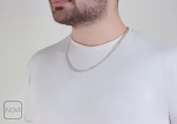 زنجیر نقره کارتیه مردانه کد 025125