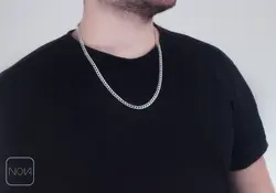 زنجیر نقره کارتیه مردانه کد 025126