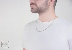 زنجیر نقره کارتیه مردانه کد 025126