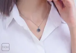 نیم ست نقره نگینی کد 651215