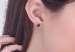 نیم ست نقره نگینی کد 651215